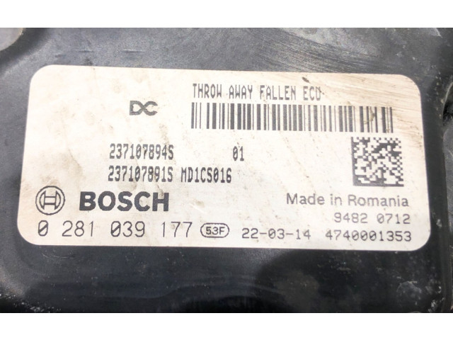 Блок управления двигателем Блок управления 0281039177 Dacia Duster II