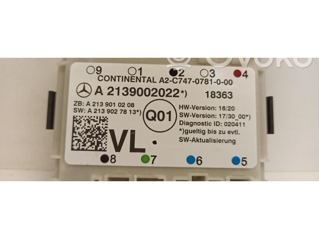 Блок управления дверью A2139002022   Mercedes-Benz E W213    