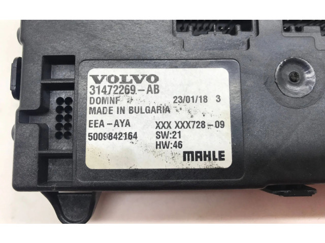 Блок управления кондиционера воздуха / климата/ печки (в салоне) 31472269, 5009842164 Volvo XC90