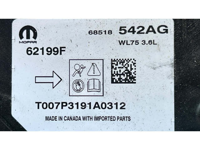 Блок управления надувных подушек 68518542AG, 62199F Jeep Grand Cherokee WL