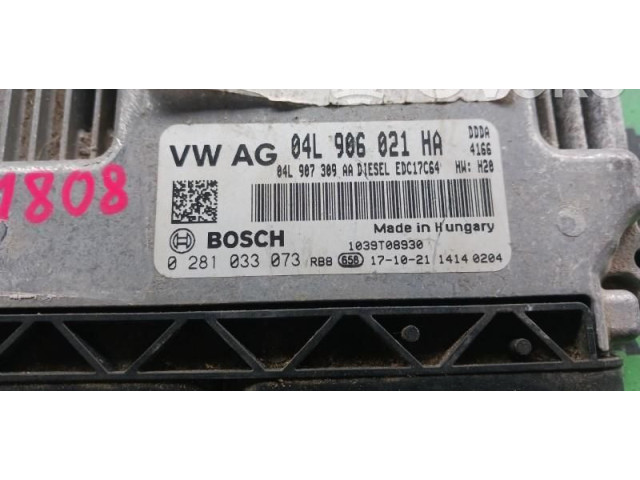 Řídící jednotka 0281033073, 04L906021HA   Audi A6 C7 2011