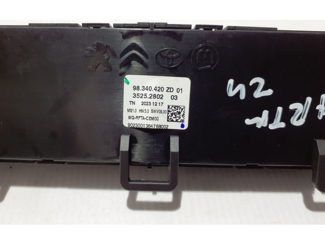 Модуль блока управления кондиционером 98340420ZD   Peugeot Partner III