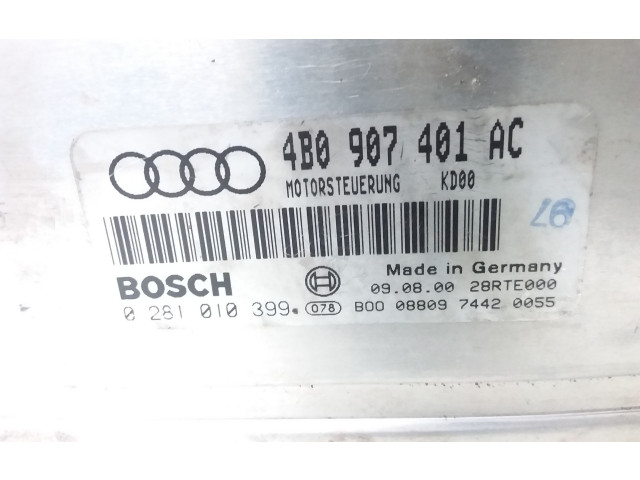 Блок управления двигателя 4B0907401AC Audi A6 S6 C5 4B