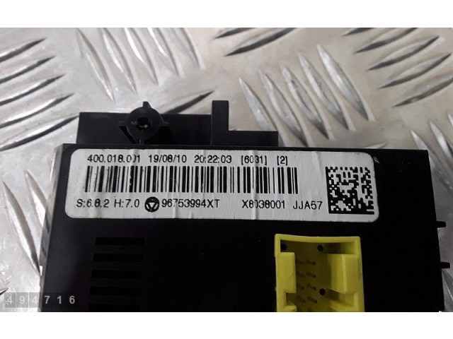 Turbodmychadlo Блок управления кондиционера воздуха / климата/ печки (в салоне) 96753994XT Citroen DS3 5FS