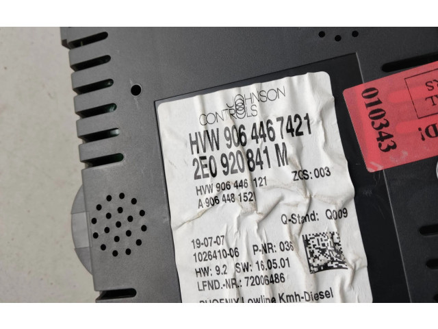 Турбина Блок управления кондиционера воздуха / климата/ печки (в салоне) Volkswagen Crafter 2E0920841M, 9064467421