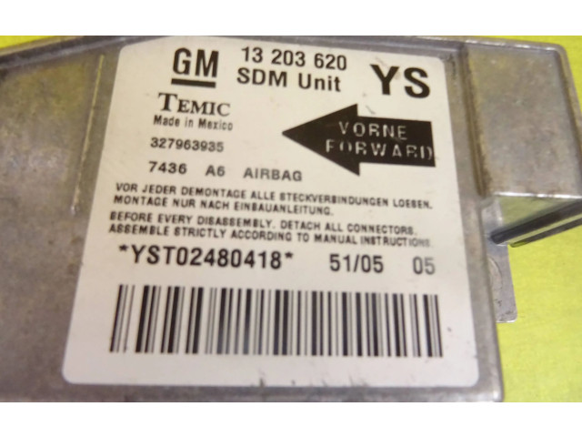 Блок подушек безопасности 13203620, 13203620YS Opel Meriva A