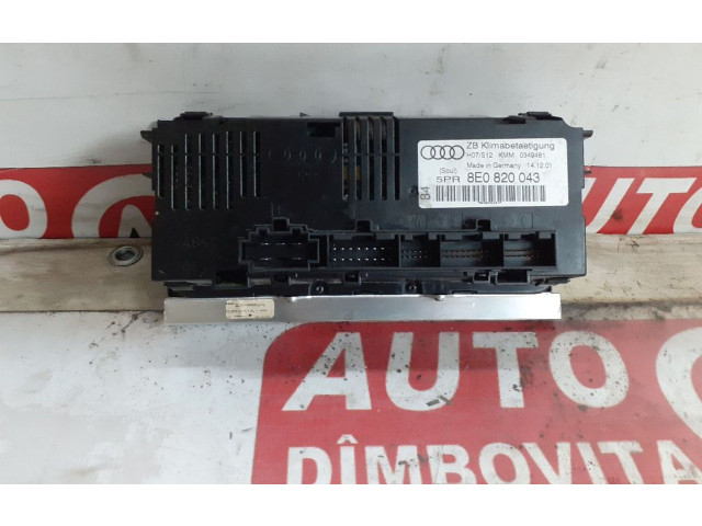 Блок управления климат-контролем 8E0820043 Audi A4 Allroad