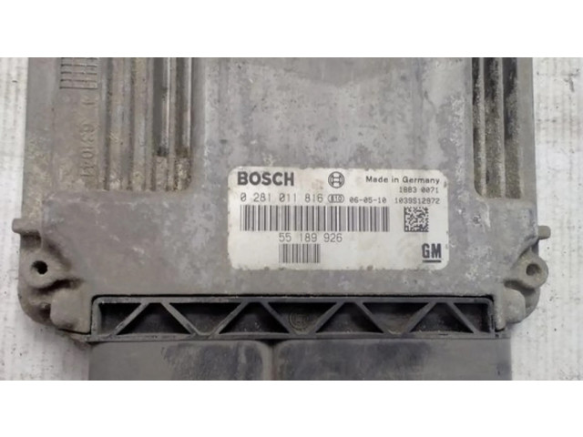 Řídící jednotka 55189926, 0281011816 Opel Vectra C 2006