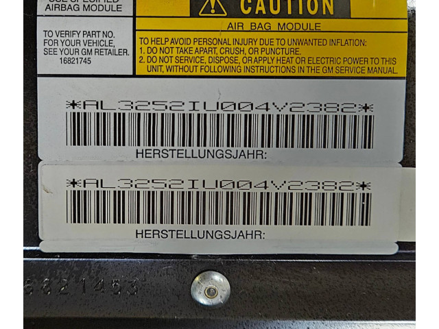 Подушка безопасности пассажира 16821453   Chevrolet Express