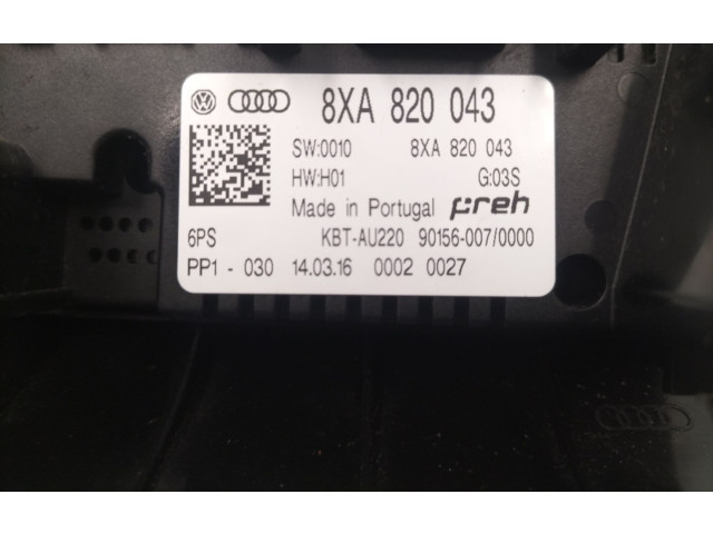 Блок управления климат-контролем 8XA8200436PS   Audi A1