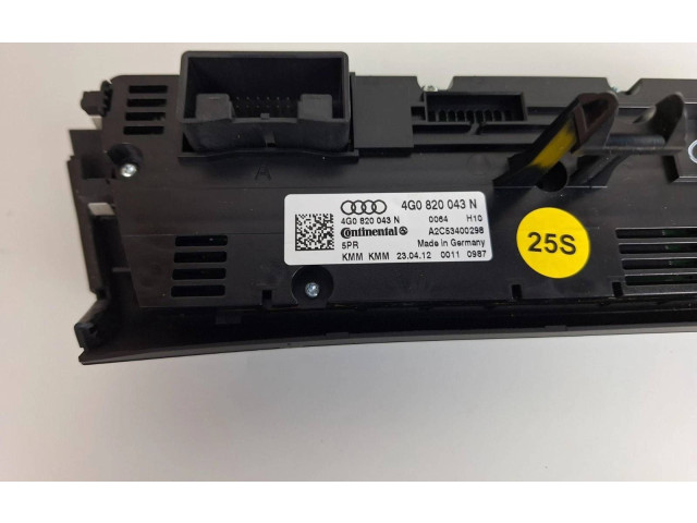 Блок управления климат-контролем 4G0820043N Audi A6 S6 C7 4G