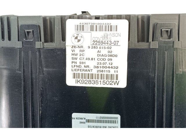 Přístrojová deska BMW X1 E84 2012 928381502