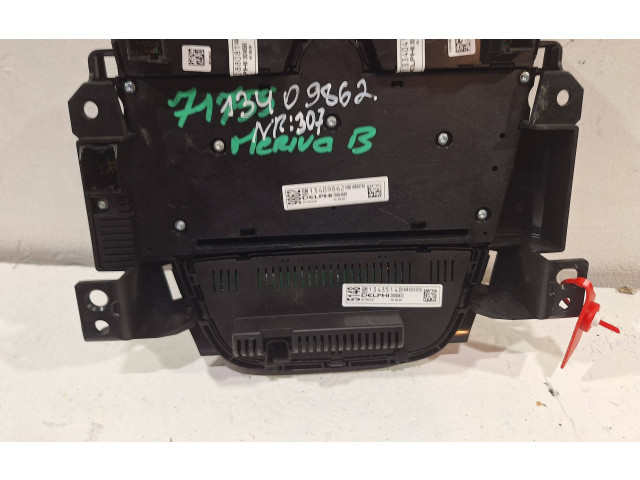 Блок управления климат-контролем 13409862   Opel Meriva B