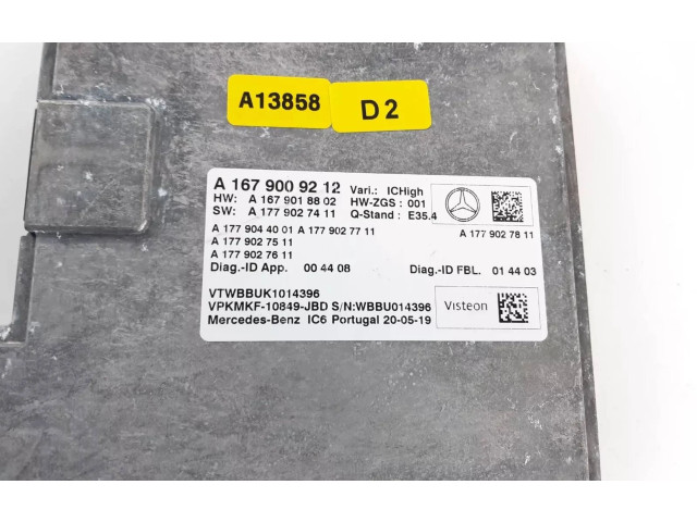 Блок управления A1679009212, A1679018802   Mercedes-Benz GLE W167