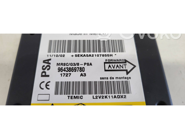 Блок подушек безопасности 9643869780, 5EKA5A2107855H   Peugeot 607