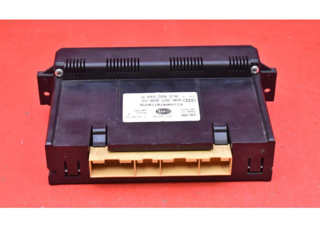 Блок управления климат-контролем 8L0820043M, 8L0820043M   Audi A3 S3 8L