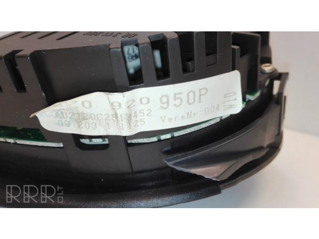 Přístrojová deska Audi A2 2003 8Z0920950P, D04