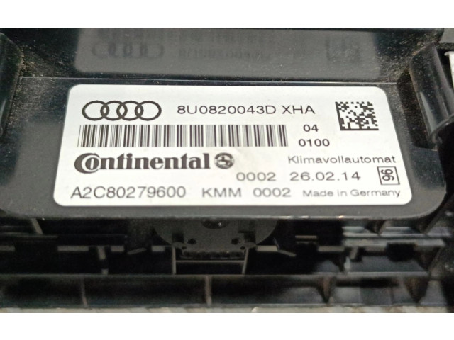 Блок управления климат-контролем 8U0820043D   Audi Q3 8U