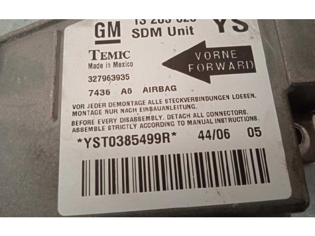 Блок подушек безопасности 13203620 Opel Meriva A