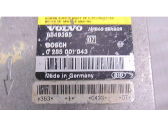 Блок подушек безопасности 6849395, 0285001043 Volvo 850