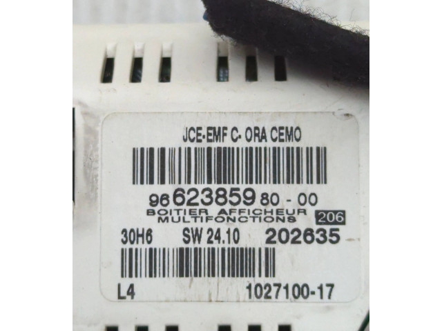 Дисплей    966238598000, 102710017   Peugeot 207