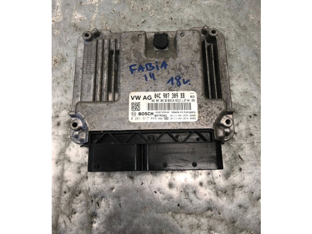 Блок управления двигателя 04C907309BB Skoda Fabia Mk3 (NJ)