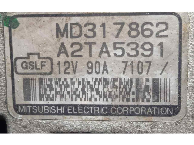 Генератор A2TA5391-MD317862, 90AH-MITSUBISHI Mitsubishi Galant