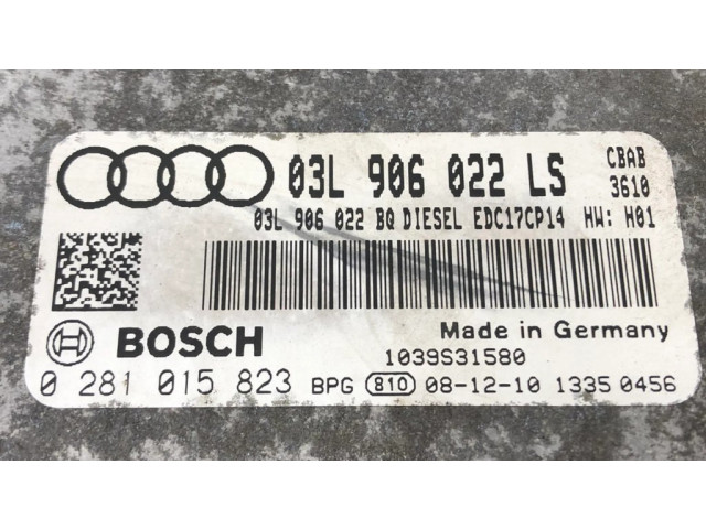Řídící jednotka 03L906022LS, 03L906022BQ Audi A3 S3 A3 Sportback 8P 2009
