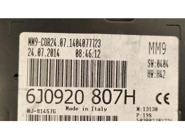 Přístrojová deska Seat Ibiza IV (6J,6P) 2014 6J0920807H, 1404077723