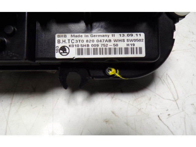 Модуль блока управления кондиционером 3T0820047ABWHS, 3T0820047AB   Skoda Yeti (5L)
