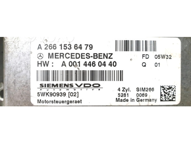 Řídící jednotka A2661536479 Mercedes-Benz B W245 2006