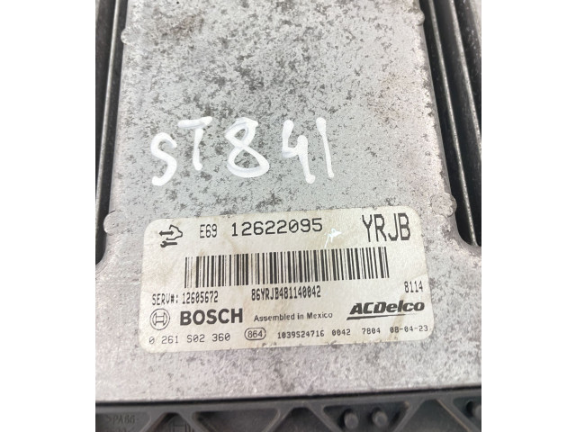 Блок управления двигателем Блок управления 12622095, 0261S02360   Cadillac CTS