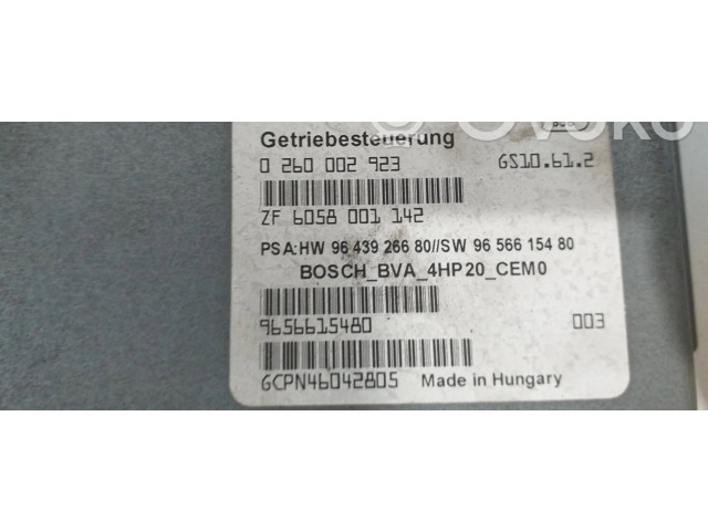 Блок управления коробкой передач 0260002923, 0260002923   Citroen C5