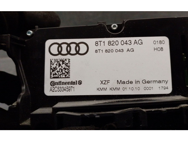 Блок управления климат-контролем 8T1820043AG Audi A4 Allroad