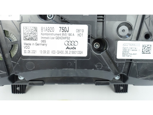 Панель приборов 81A920750J, 81A920750J Audi Q2 -