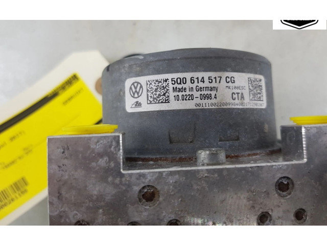 Блок АБС 5Q0614517CG, 5Q0614517CG Volkswagen Golf Sportsvan 2014 - 2020 года