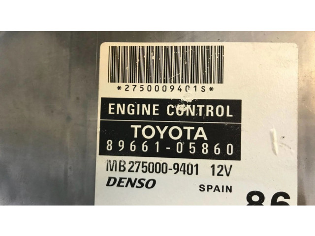 Řídící jednotka 8966105860, k3044 Toyota Avensis T250 2003