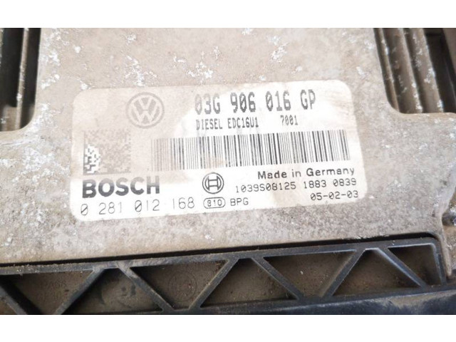 Řídící jednotka 03g906016gp, 0281012168 Volkswagen Caddy 2005