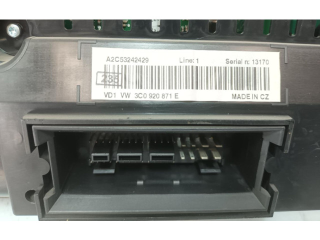 Панель приборов 3C0920871E   Volkswagen PASSAT       