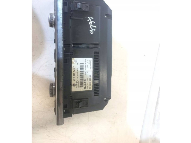 Блок управления климат-контролем 4F2820043T Audi A6 S6 C6 4F