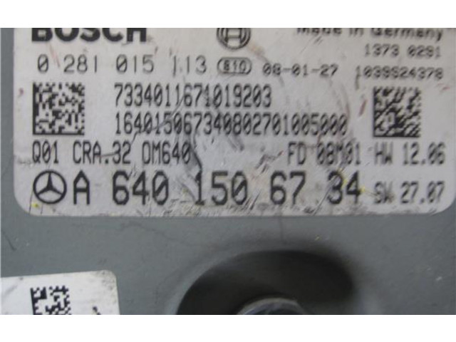 Блок управления a6401506734, 0281013555 Mercedes-Benz A W169