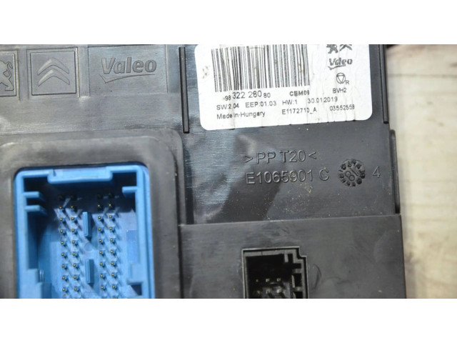 Блок управления климат-контролем 9832228080   Peugeot Partner III