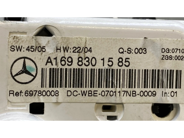 Блок управления климат-контролем A1698301585, 69780008 Mercedes-Benz A W169