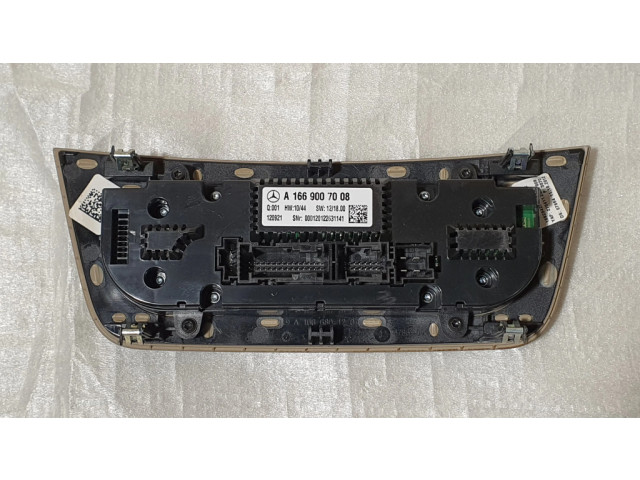 Блок управления климат-контролем A1669007008, A1666801207   Mercedes-Benz GL X166