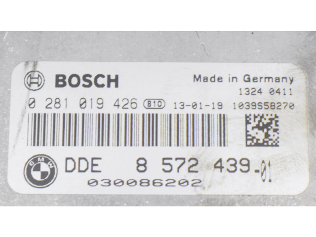 Řídící jednotka 8572439, 0281019426 BMW 3 F30 F35 F31 2013
