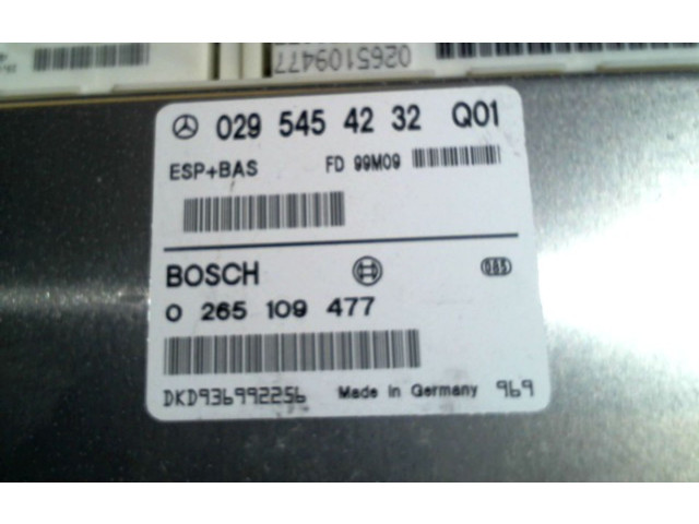 Блок управления АБС 0265109477 Mercedes-Benz A W168