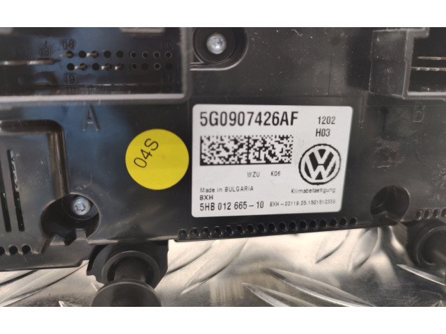Блок управления климат-контролем 5G0907426AF, 5G0907426   Volkswagen PASSAT B8