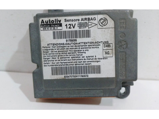 Блок подушек безопасности 609470700F Fiat Linea