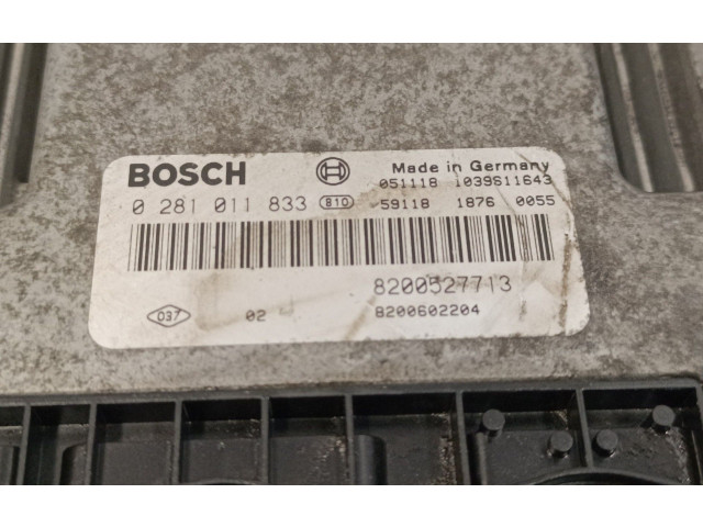 Řídící jednotka 0281011833, 8200602204 Renault Vel Satis 2006