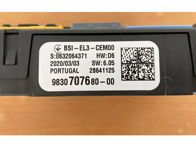 Pojistková skříňka 9830707680, 0632064371 Citroen Berlingo 2020